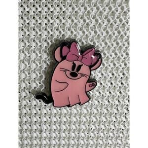 Disney Loungefly Halloween Minnie Mouse Ghost Pin Pink Cat Minnie
